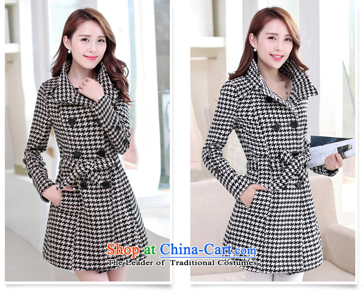The Korean version of women MIYAMIYA Sau San double-checked in long hair fall and winter coats? female a wool coat checkered picture XXL, prices, brand platters! The elections are supplied in the national character of distribution, so action, buy now enjoy more preferential! As soon as possible.