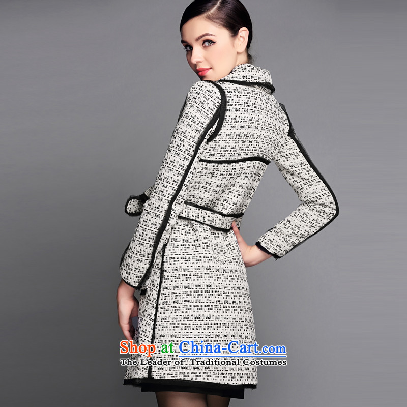 Zk Western women 2015 Fall/Winter Collections in new long hair?? jacket coat female gross a wool coat light gray S,zk,,, shopping on the Internet
