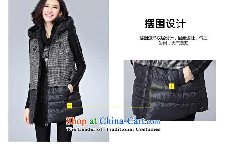 The Eternal Soo-XL female ãþòâ vest 2015 Fall/Winter Collections new thick mm thick, Hin thin sister, Korean leisure warm cotton coat, a black 3XL jacket picture, prices, brand platters! The elections are supplied in the national character of distribution, so action, buy now enjoy more preferential! As soon as possible.