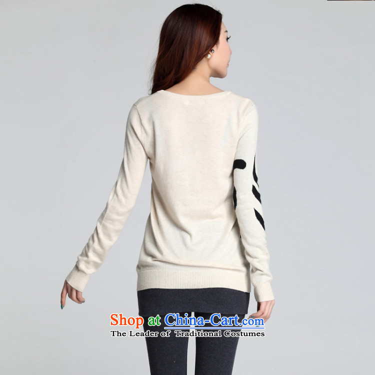 Xl blouses 2015 new kumabito kitten alike long-sleeved Knitted Shirt thick sister Fall/Winter Collections fresh lovely temperament woolen pullover, forming the Netherlands light beige 3XL 145-160 catty picture, prices, brand platters! The elections are supplied in the national character of distribution, so action, buy now enjoy more preferential! As soon as possible.