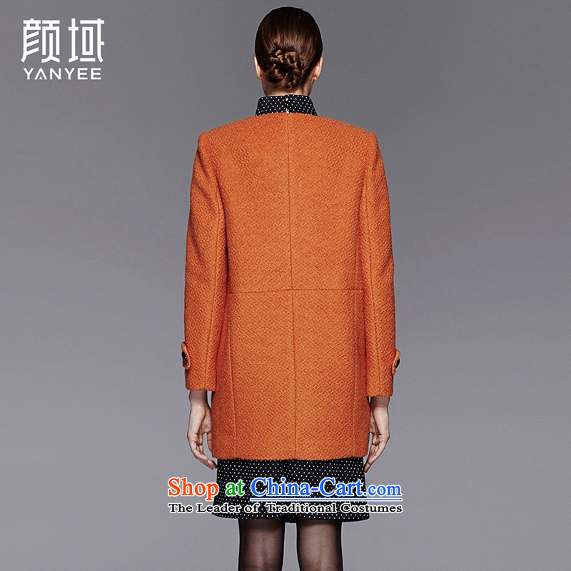 Mr NGAN domain 2015 autumn and winter new women's loose knitting coats female jacket for autumn and winter single row is long hair? jacket 04W4600 ORANGE S/36, Ngan domain (YANYEE) , , , shopping on the Internet
