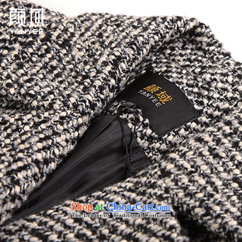Mr NGAN domain 2015 autumn and winter new name yuan small incense in gross? jacket wind long lapel wool a wool coat women 04W4607 black M/38, NGAN YANYEE domain () , , , shopping on the Internet