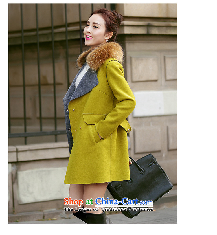 Jane can also  fall and winter 2014 new gross external version won? Long lapel a wool coat cloak? female 996# gross jacket fruit green S picture, prices, brand platters! The elections are supplied in the national character of distribution, so action, buy now enjoy more preferential! As soon as possible.
