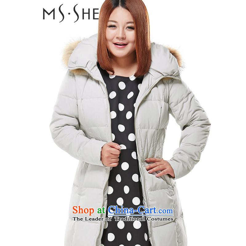 Msshe xl women 2015 winter reinsert thick mm windproof warm in Sau San long thick down content7120 Silver 4XL, Susan Carroll, the poetry Yee (MSSHE),,, shopping on the Internet