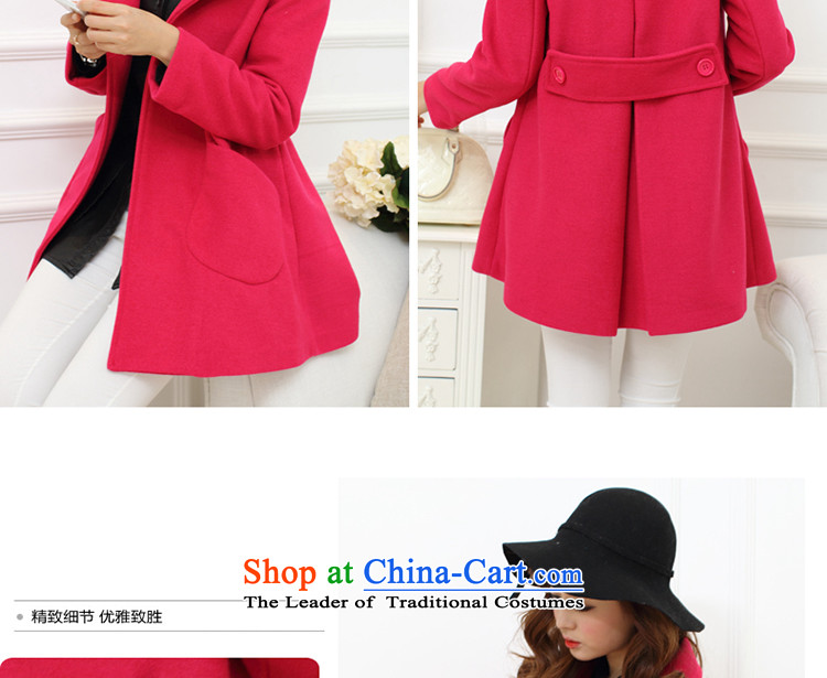 More Micro 2015 Autumn HIV boxed? jacket Korean gross in long lapel a wool coat cloak female video thin in the Red M pictures, prices, brand platters! The elections are supplied in the national character of distribution, so action, buy now enjoy more preferential! As soon as possible.