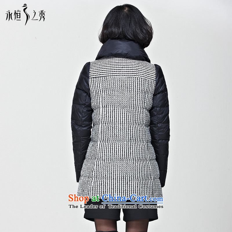 The Eternal Sau 2014 large female mm thick winter clothing new Korean Foutune of warm Cotton Thin Graphics Sau San jacket map color XL, eternal Soo , , , shopping on the Internet