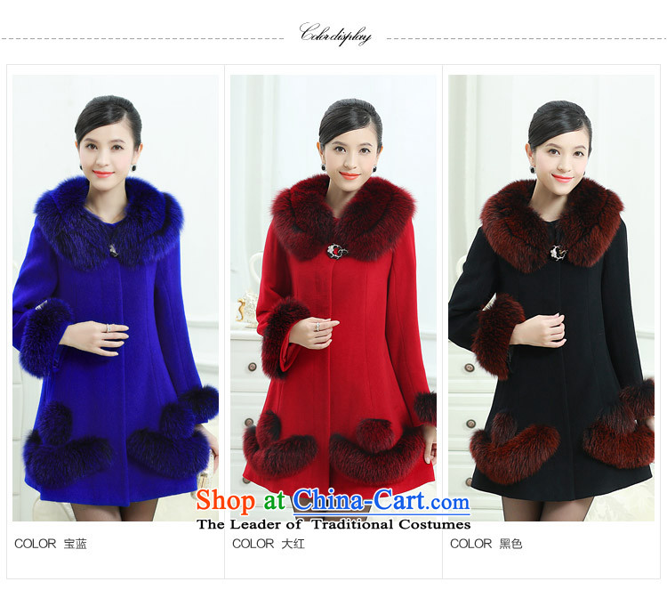 Winter) Ms. URKK2014 high-end Fox for long, gross billowy flounces? jacket coat Korean female red XXXL cashmere picture, prices, brand platters! The elections are supplied in the national character of distribution, so action, buy now enjoy more preferential! As soon as possible.