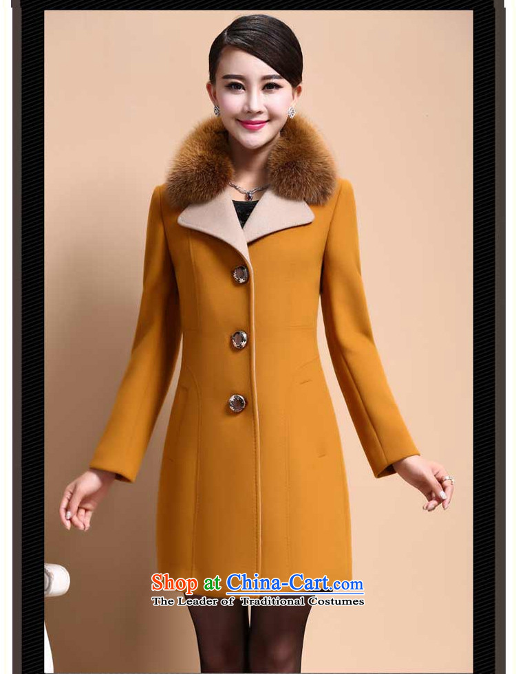 The litany of Workshop 2014 winter clothing in new long hair for female jacket coat gross? X6129 YELLOW XXXL picture, prices, brand platters! The elections are supplied in the national character of distribution, so action, buy now enjoy more preferential! As soon as possible.