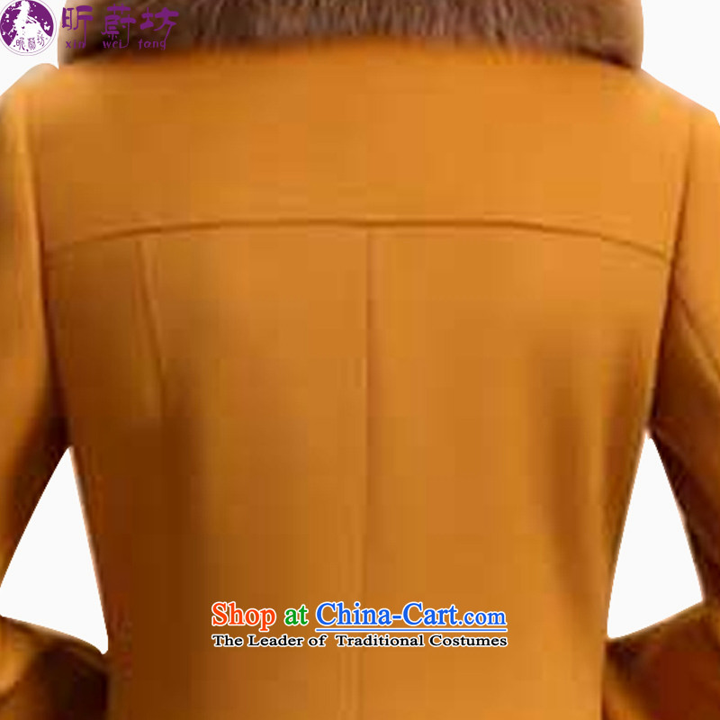 The litany of Workshop 2014 winter clothing in new long hair for female jacket coat gross? X6129 YELLOW XXXL, Xin Ulsan Square shopping on the Internet has been pressed.