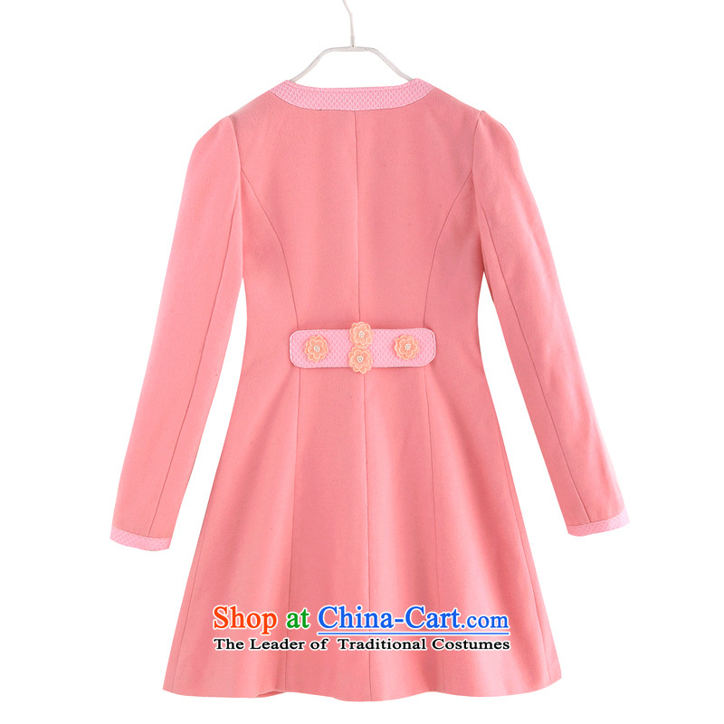 The 2015 autumn and winter new Korean sweet in long long-sleeved sweater thick mm xl female flowers nail pearl sweet Sau San a wool coat pink can reference the chest or advice option customer services, and Hazel (QIANYAZI constitution) , , , shopping on t