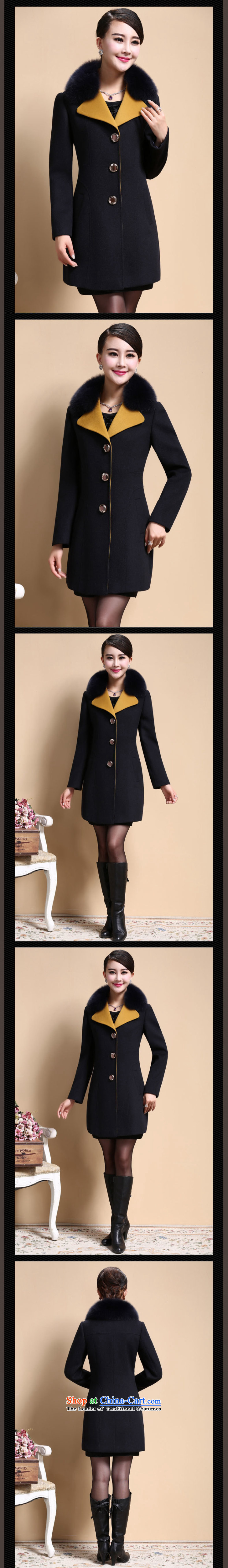 Love Rowse 2015 autumn and winter new Women's jacket in a long hair collar cashmere overcoat so gross yellow XXXX picture, prices, brand platters! The elections are supplied in the national character of distribution, so action, buy now enjoy more preferential! As soon as possible.