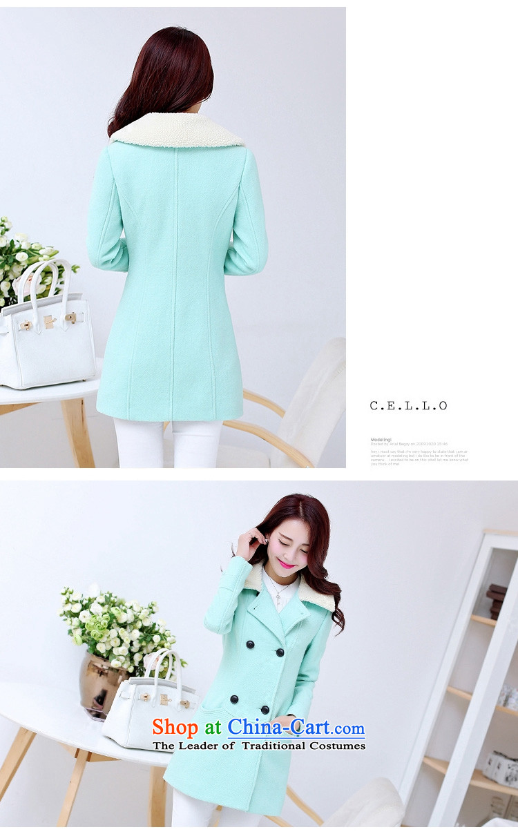 In 2014 Winter Land Gigi Lai new coats female Korea gross? Edition Fall/Winter Collections gross? Simple Jacket Sau San Lamb Wool washable wool jacket coat female green gross? XXL picture, prices, brand platters! The elections are supplied in the national character of distribution, so action, buy now enjoy more preferential! As soon as possible.