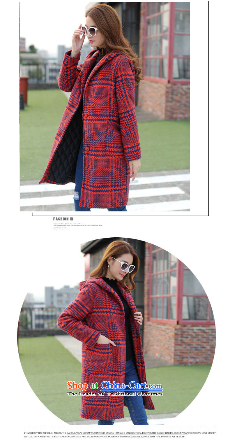 Step cloud of incense to the 2015 Fall/Winter Collections new Korean cap in long coats)? sub-folder cotton wool is thick coats of Tianjin Red yellow female XXL size is too small for the selected picture large, prices, brand platters! The elections are supplied in the national character of distribution, so action, buy now enjoy more preferential! As soon as possible.