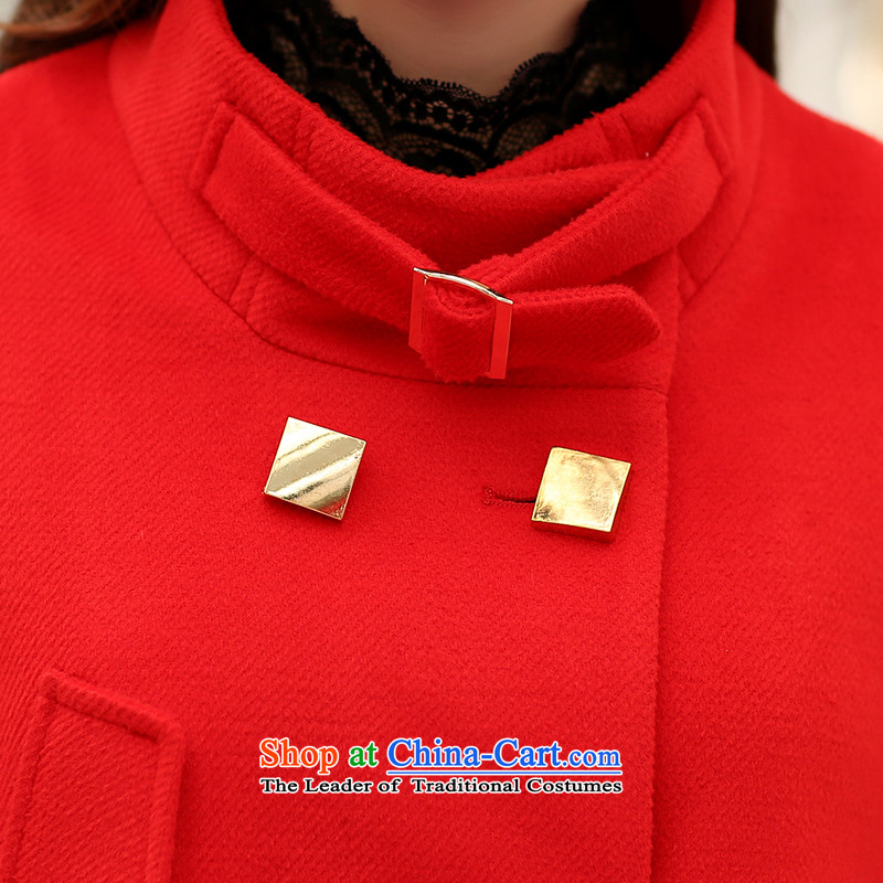 The original days Sang-mi 2014 Winter Korean fashion in Sau San long coats of female CC3601885 jacket? RED M, former Sang-mi , , , shopping on the Internet