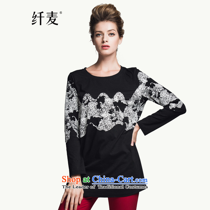 The former Yugoslavia Migdal Code women 2015 winter clothing new stylish retro pattern mm thick and long, sweater 944083068 black?2XL