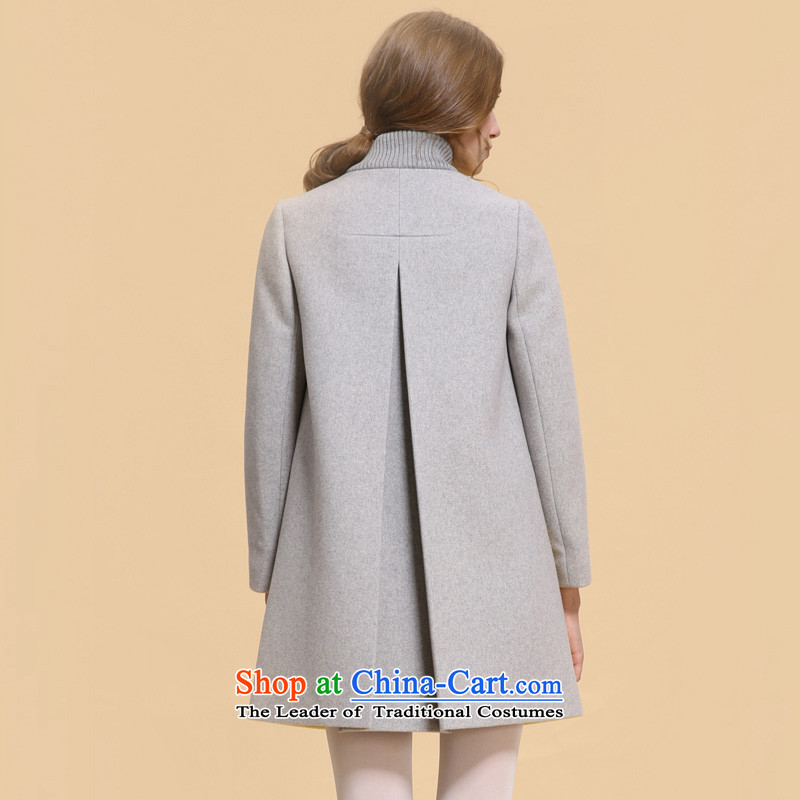 Song Leah GOELIA winter clothing new ribbed collar Small type A long coats 14DJ6E100 Y22# yellow M(160/84a), Song Leah GOELIA () , , , shopping on the Internet