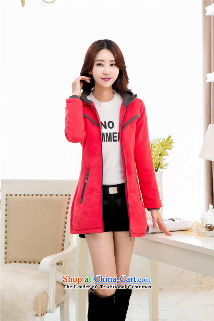 2015 Autumn and winter new Korean women xl plus the lint-free cotton waffle warm with cap Sau San Wai jacket video thin black (plus) XXXL lint-free cotton picture, prices, brand platters! The elections are supplied in the national character of distribution, so action, buy now enjoy more preferential! As soon as possible.