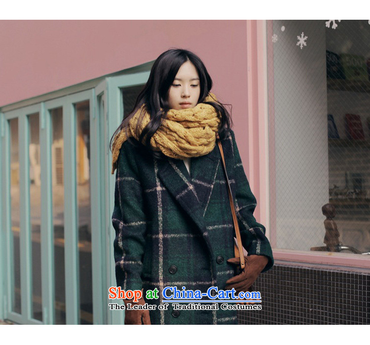 Gross coats women XZOO2015? Korean jacket retro green tartan wool a new winter clothing XL Photo, prices, brand platters! The elections are supplied in the national character of distribution, so action, buy now enjoy more preferential! As soon as possible.