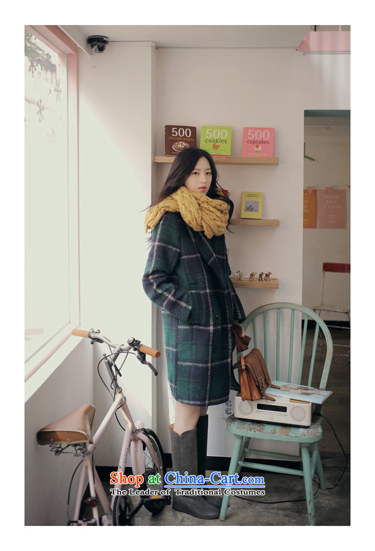 Gross coats women XZOO2015? Korean jacket retro green tartan wool a new winter clothing XL Photo, prices, brand platters! The elections are supplied in the national character of distribution, so action, buy now enjoy more preferential! As soon as possible.