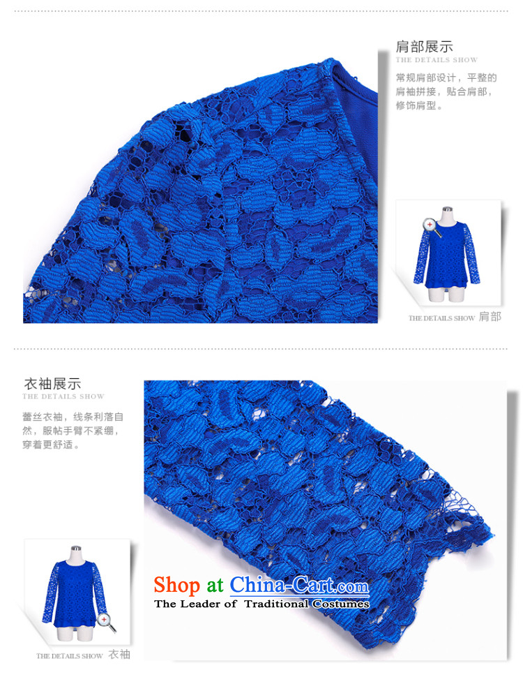 The former Yugoslavia Migdal Code women 2015 Autumn replacing the new fat mm chiffon lace stitching 951365158 shirt blue 5XL Sau San Picture, prices, brand platters! The elections are supplied in the national character of distribution, so action, buy now enjoy more preferential! As soon as possible.