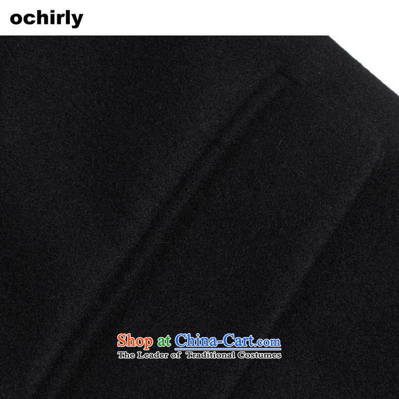 The new Europe, ochirly female knocked color stitching in long suit? overcoat 1144341570 gross black L(170/92a), 090 euro when (ochirly) , , , shopping on the Internet