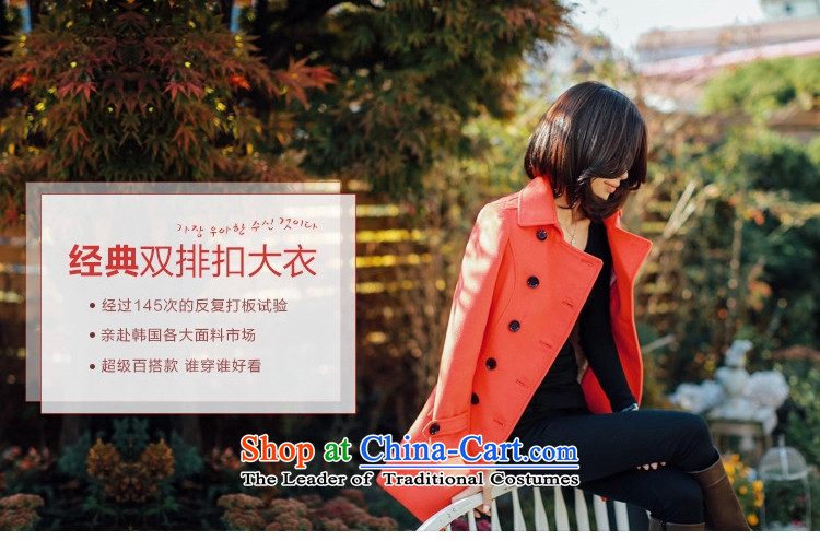 The half-timbered new autumn and winter in long long-sleeved gross? female Sau San video thin coat gross? female jacket red-orange L picture, prices, brand platters! The elections are supplied in the national character of distribution, so action, buy now enjoy more preferential! As soon as possible.