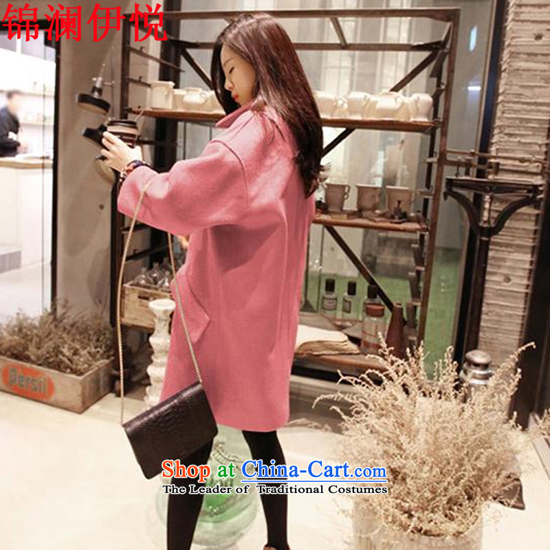 The world of Kam Yuet 2015 autumn and winter, Korean people intensify version mm thick suit in long suit wool a wool coat a dress jacket Connie plus cotton coat jacket soot blue plus lint-free world of Kam Hyatt Regency M , , , shopping on the Internet