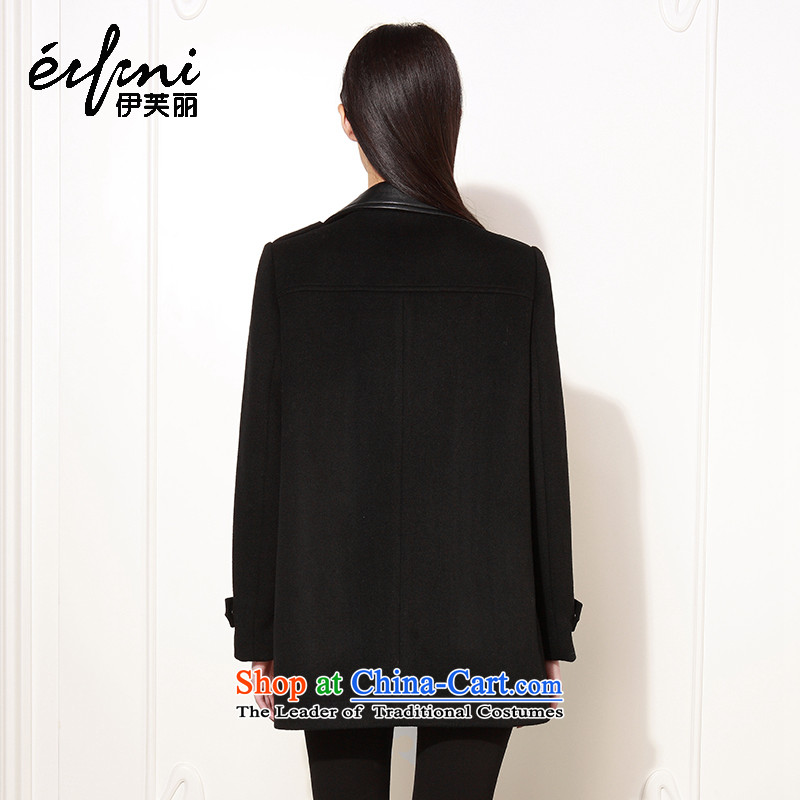 Of the 2015 winter clothing new Lai) long lapel a woolen coat female gross jacket 6480847220? Black XL, El Boothroyd eifini () , , , shopping on the Internet