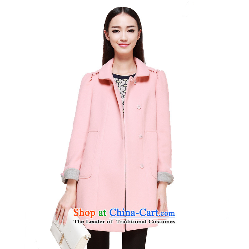 Of the 2015 winter clothing new Lai, a woolen coat loose female gross flows of coat 6480927227? pink S, of Lai (eifini) , , , shopping on the Internet