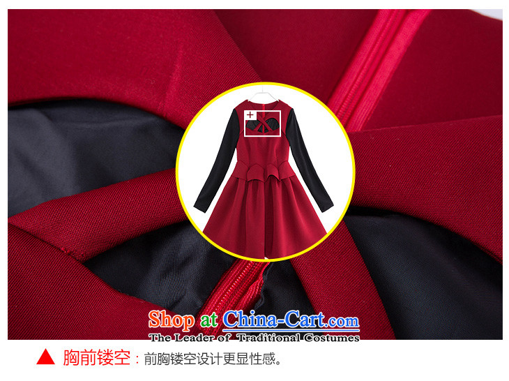 In the autumn of 2015, replacing sexy sweet temperament thick thick mm lightweight warm bon bon skirt xl women's long-sleeved black belly kumabito knitted dresses deep red 155-170 3XL catty picture, prices, brand platters! The elections are supplied in the national character of distribution, so action, buy now enjoy more preferential! As soon as possible.