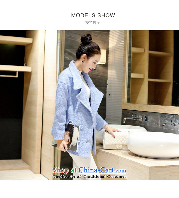 Gross? female Korean jacket autumn 2015 new thick hair for large Sau San a wool coat girl in long toner orange M code picture, prices, brand platters! The elections are supplied in the national character of distribution, so action, buy now enjoy more preferential! As soon as possible.