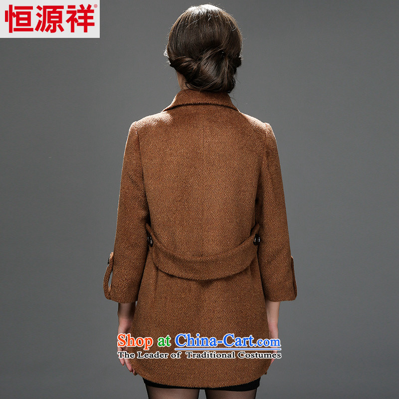 Hengyuan Cheung 2014 winter new women's elderly mother woolen coats a winter of this jacket and dark 180/100A(3XL), 2569TH 6# Hengyuan Cheung shopping on the Internet has been pressed.
