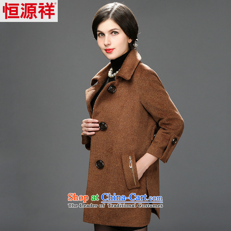 Hengyuan Cheung 2014 winter new women's elderly mother woolen coats a winter of this jacket and dark 180/100A(3XL), 2569TH 6# Hengyuan Cheung shopping on the Internet has been pressed.