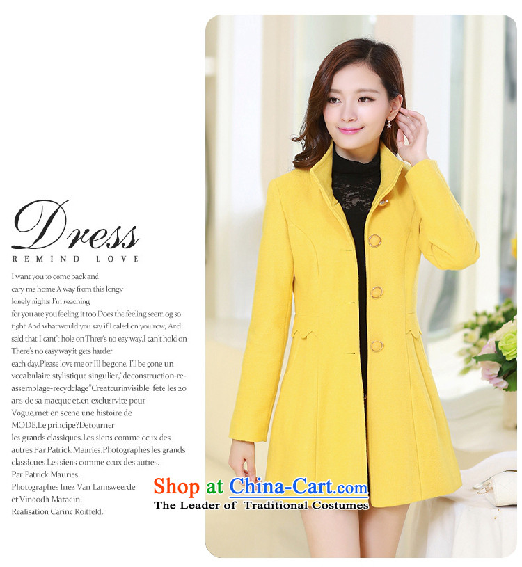 The original days Sang-mi 2014 Winter Korean long in cultivating the solid color-semi-high collar a wool coat CD81A0LT01 light blue XXL picture, prices, brand platters! The elections are supplied in the national character of distribution, so action, buy now enjoy more preferential! As soon as possible.