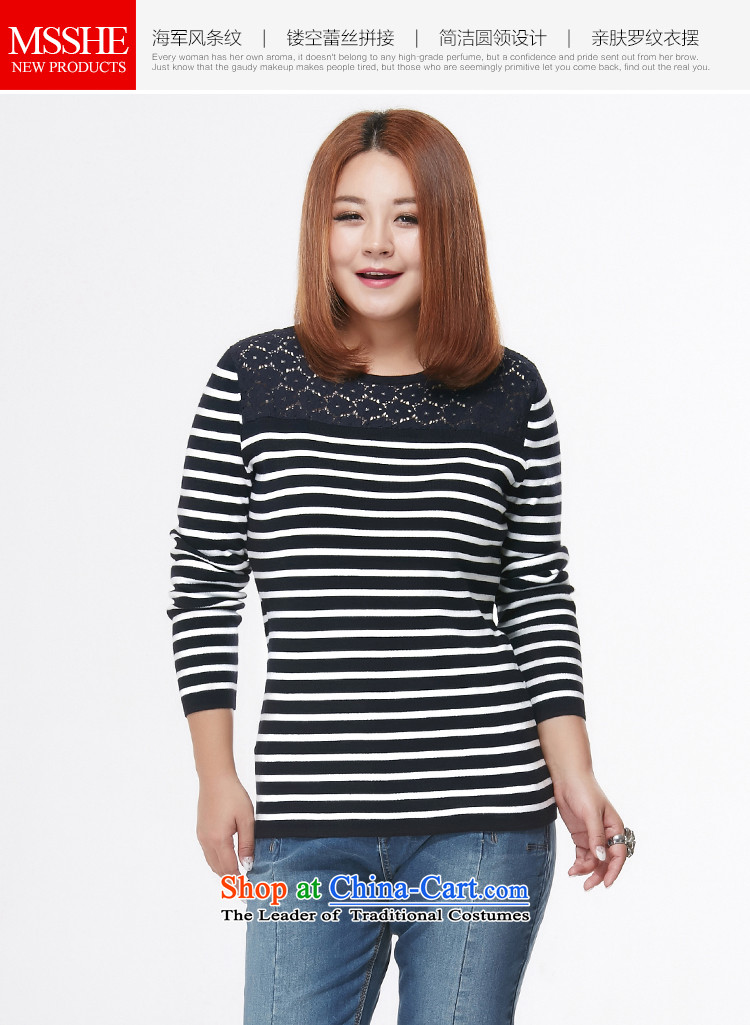 Msshe xl women 2015 Autumn new streaks knocked color graphics thin sweater Sau San pullovers blue 3XL 7432 seeks a picture, prices, brand platters! The elections are supplied in the national character of distribution, so action, buy now enjoy more preferential! As soon as possible.