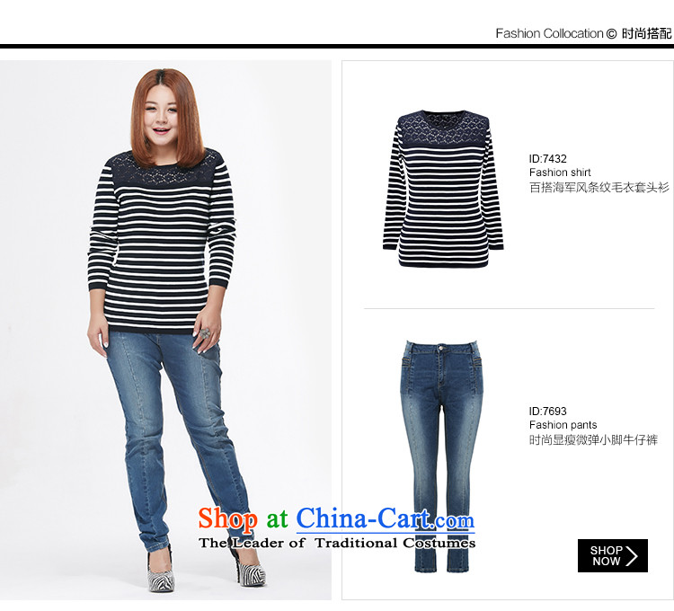 Msshe xl women 2015 Autumn new streaks knocked color graphics thin sweater Sau San pullovers blue 3XL 7432 seeks a picture, prices, brand platters! The elections are supplied in the national character of distribution, so action, buy now enjoy more preferential! As soon as possible.