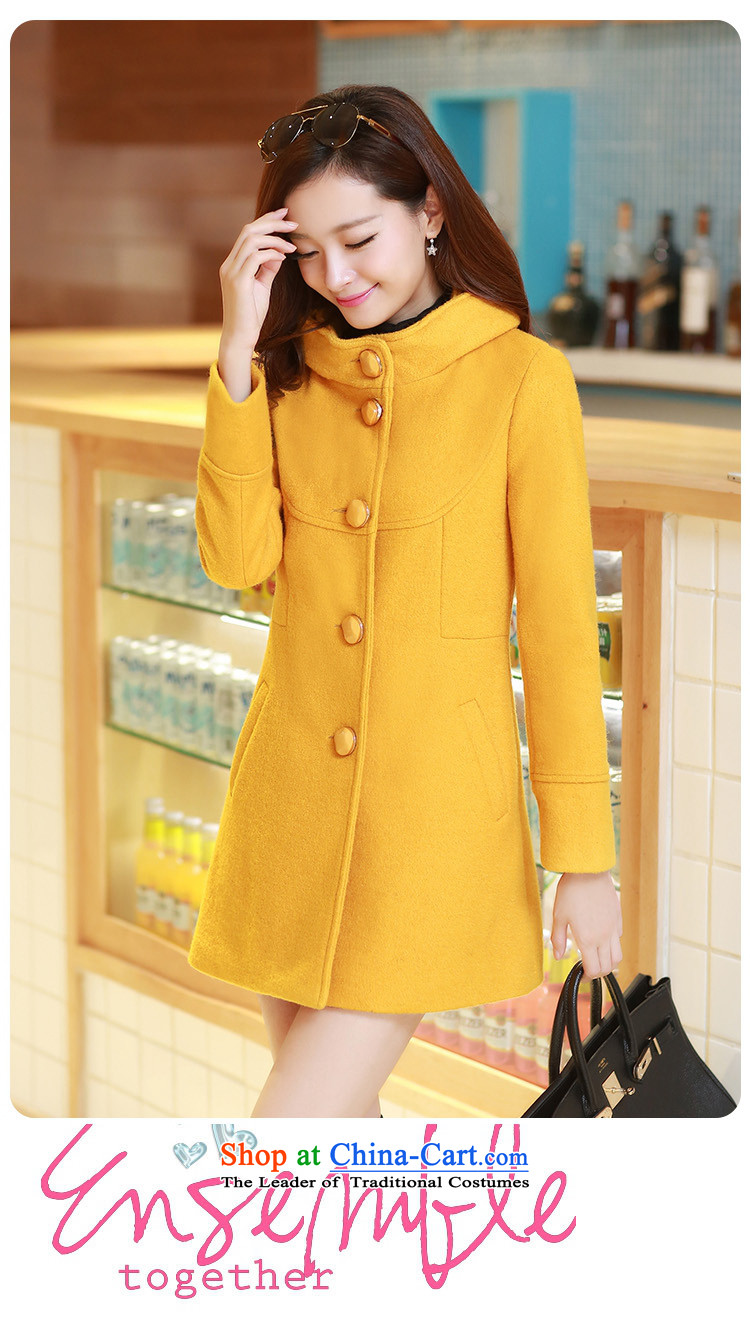 The original days Sang-mi 2014 winter stylish Korean leave cap pure colors Sau San in long coats of female CD81A0LT07? blue XL Photo, prices, brand platters! The elections are supplied in the national character of distribution, so action, buy now enjoy more preferential! As soon as possible.