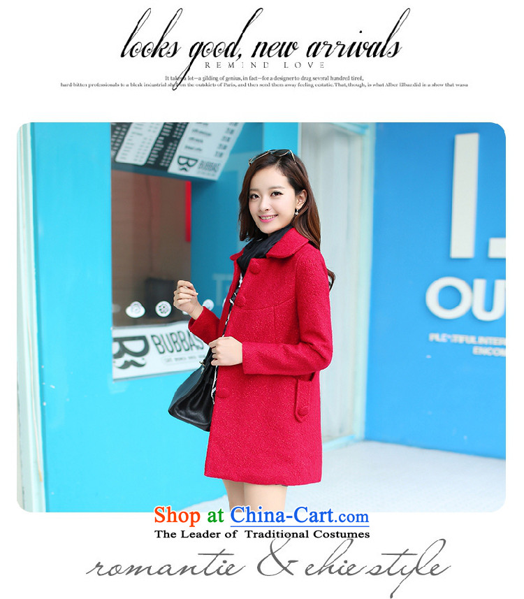 The original days Sang-mi 2014 Winter Korean fashion in loose long single row detained pure color a wool coat CD81A0LT08 female black XXL picture, prices, brand platters! The elections are supplied in the national character of distribution, so action, buy now enjoy more preferential! As soon as possible.