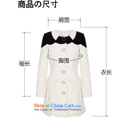 Lok-machi 2015 winter clothing new date of female black and white color sepia? coats knocked C1AA34414 white S picture, prices, brand platters! The elections are supplied in the national character of distribution, so action, buy now enjoy more preferential! As soon as possible.