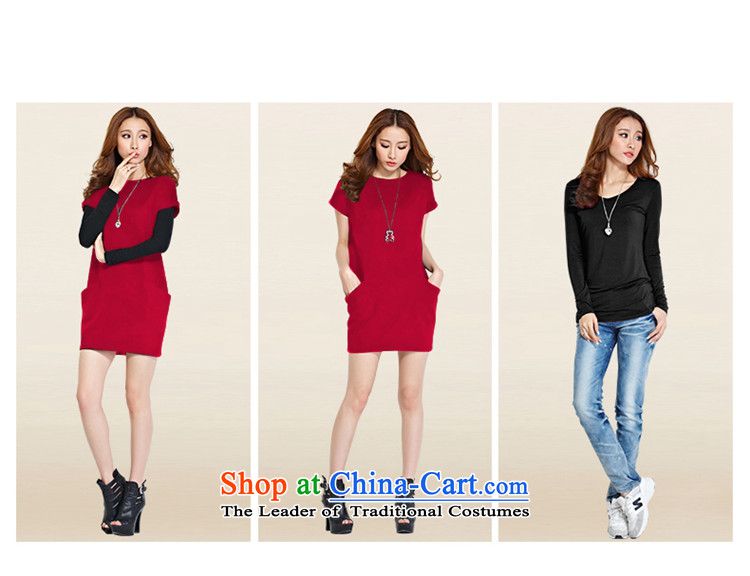  Large ZORMO female autumn and winter to xl dresses kit fat mm long-sleeved T-shirt + short skirts 2 piece dark red XXXL 145-165 catty picture, prices, brand platters! The elections are supplied in the national character of distribution, so action, buy now enjoy more preferential! As soon as possible.