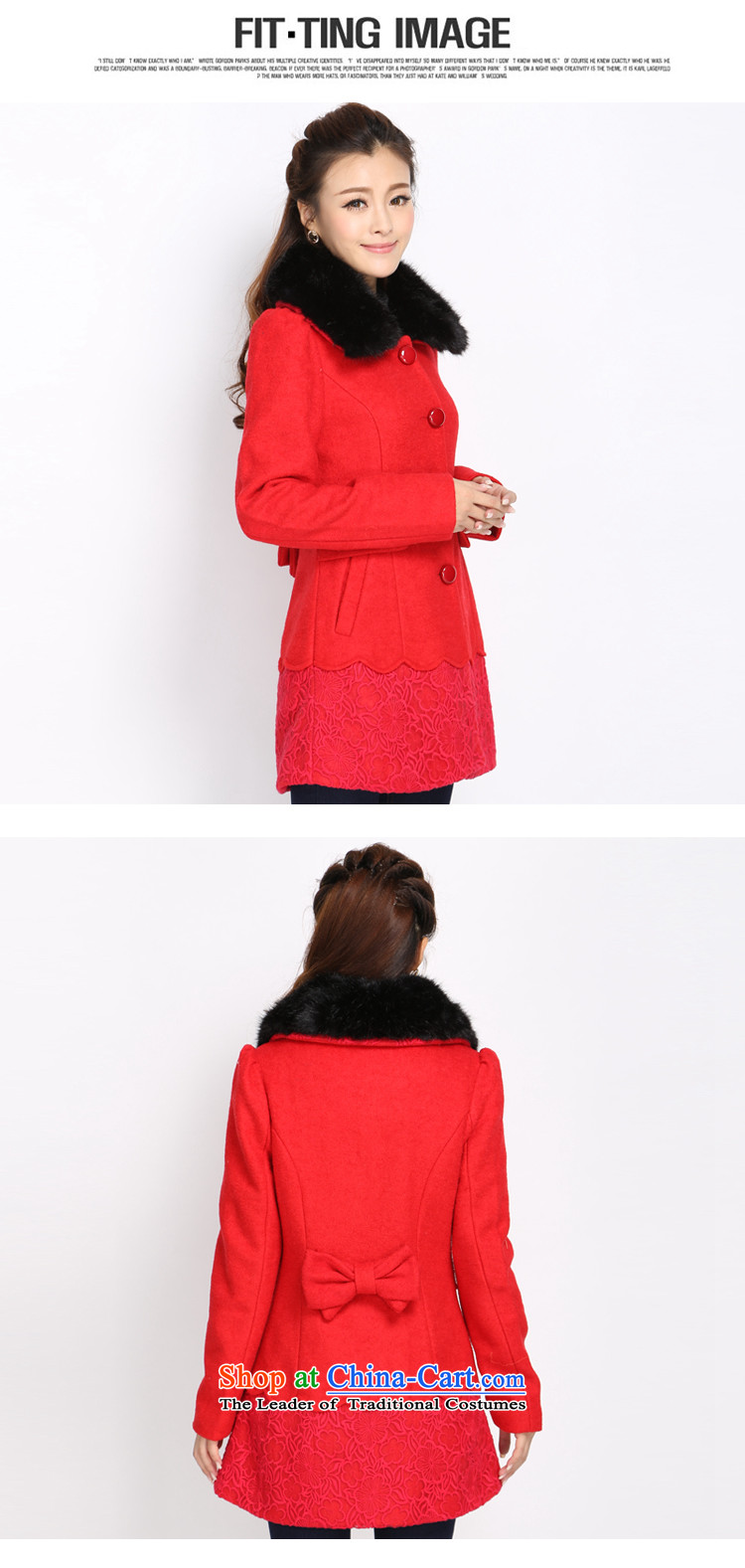 Luo Shani Flower Code women's gross? mm thick winter jackets to increase video thin thick a wool coat female thick sister 5032 stunning red 5XL pictures, coat thin graphics price, brand platters! The elections are supplied in the national character of distribution, so action, buy now enjoy more preferential! As soon as possible.