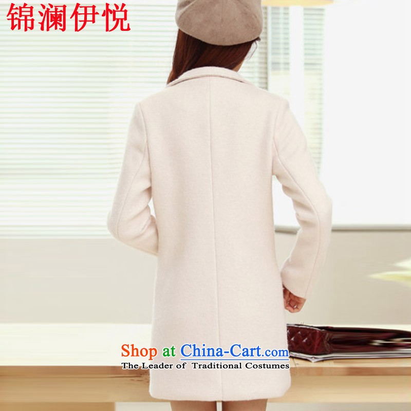 The world of the Hyatt Women Kam in long thin coat temperament Sau San video OL commuter wine red cloak elegant Korea gross? Edition windbreaker suit beige M Kam World of Yue , , , shopping on the Internet