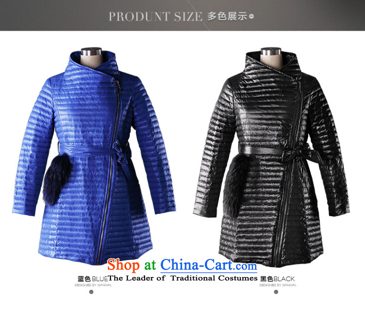 The former Yugoslavia Mak large high-end women 2015 winter new stylish mm thick monochrome ramp down jacket 843122011 zipper 5XL Blue Photo, prices, brand platters! The elections are supplied in the national character of distribution, so action, buy now enjoy more preferential! As soon as possible.