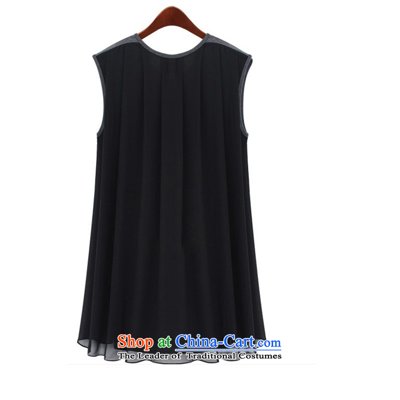 Shani flower, Europe and the larger T-shirts female 200 catties thick mm summer vest loose video thin layer shirt 4615th black stock, a small 6XL shani flower sogni (D'oro) , , , shopping on the Internet