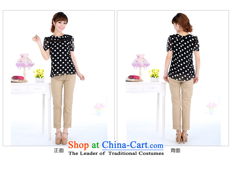 Summer stock sale kumabito apparel graphics thin thick mm Summer 2014 large female chiffon shirt short-sleeved T-shirt 4671 Black 6XL picture, prices, brand platters! The elections are supplied in the national character of distribution, so action, buy now enjoy more preferential! As soon as possible.