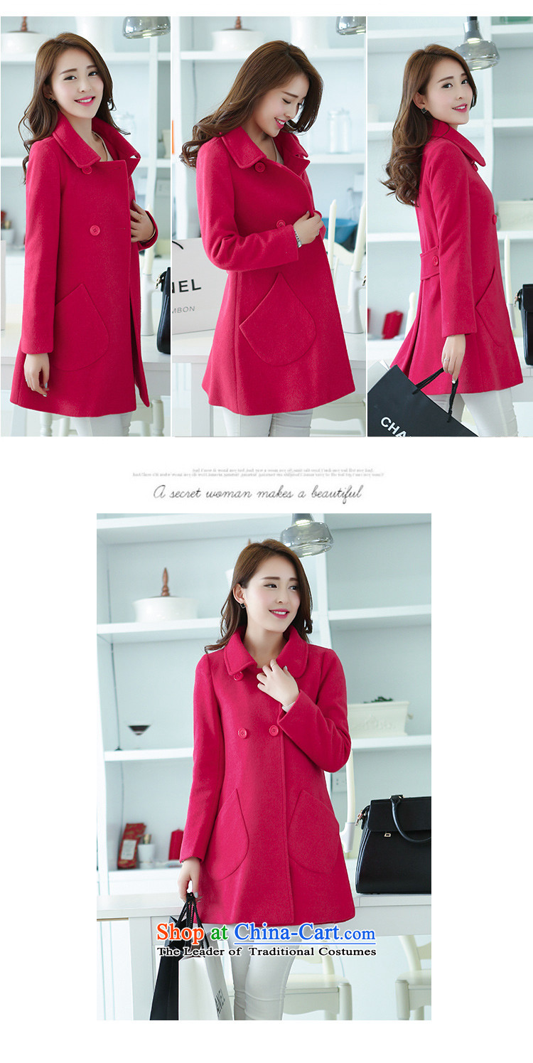 Isabel Florence duplex gross? version won thin, long-Sau San lapel a wool coat wind jacket in RED M picture, prices, brand platters! The elections are supplied in the national character of distribution, so action, buy now enjoy more preferential! As soon as possible.