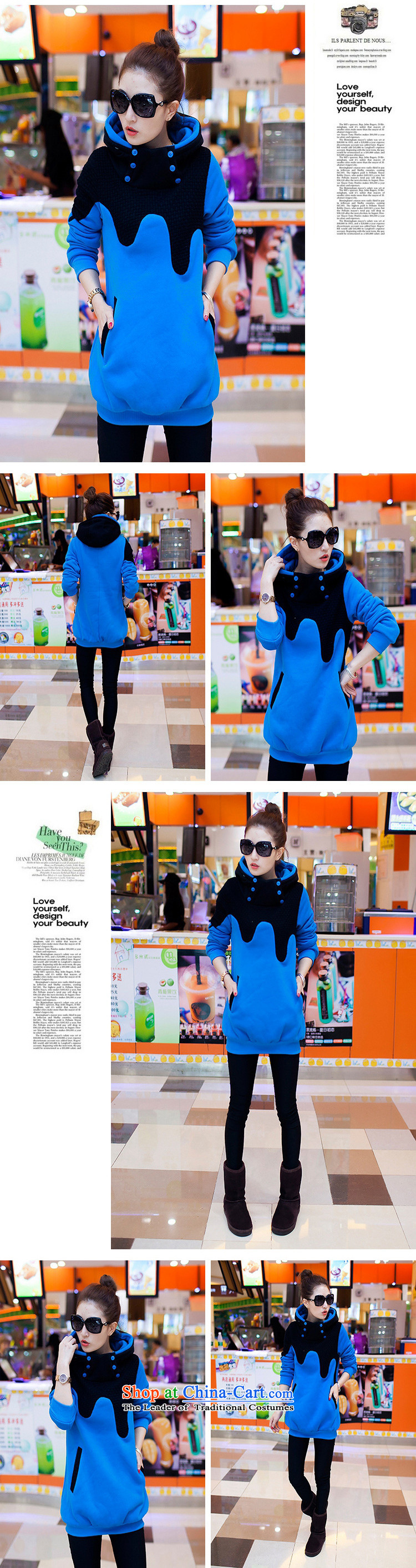 In the former Yugoslavia and the 2014 autumn and winter Connie new larger female relaxd the lint-free kit head thick sweater q5014 Blue M picture, prices, brand platters! The elections are supplied in the national character of distribution, so action, buy now enjoy more preferential! As soon as possible.