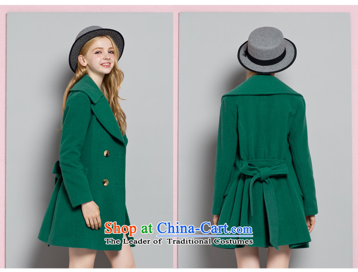 Lok-machi 2015 winter clothing new date of women's temperament, double-jacket CWAA44517 GREEN M picture, prices, brand platters! The elections are supplied in the national character of distribution, so action, buy now enjoy more preferential! As soon as possible.