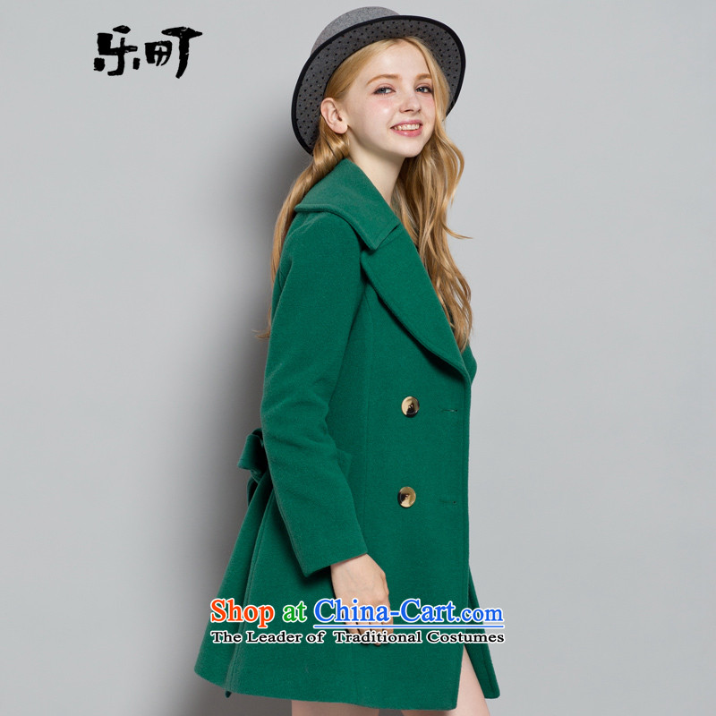 Lok-machi 2015 winter clothing new date of women's temperament, double-jacket CWAA44517 GREEN M, Lok-machi , , , shopping on the Internet