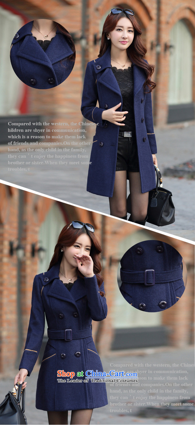 Mrs flower of 2014 winter clothing new Korean girl who decorated video? In gross thin coat long coats 6668 gross? Navy XXXL picture, prices, brand platters! The elections are supplied in the national character of distribution, so action, buy now enjoy more preferential! As soon as possible.